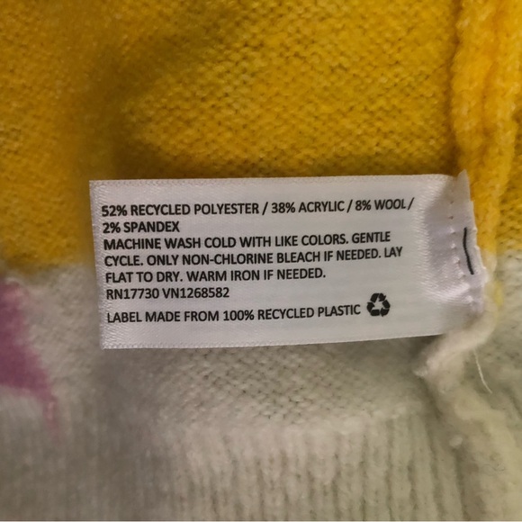 Lego X Target Color Block Stripe Long Cardigan Wool Blend NWT Size Medium - Picture 7 of 7